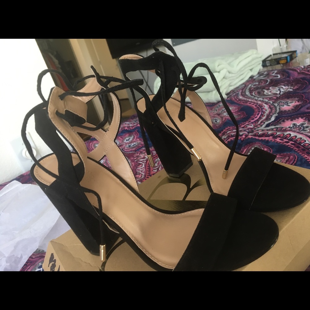 Black high heels